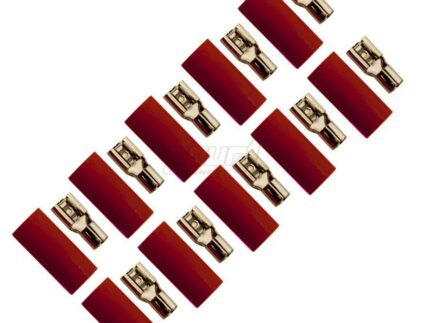 FOUR Connect 4-690743 flat connector 6.0mm², width 4.8mm, red, 10pcs