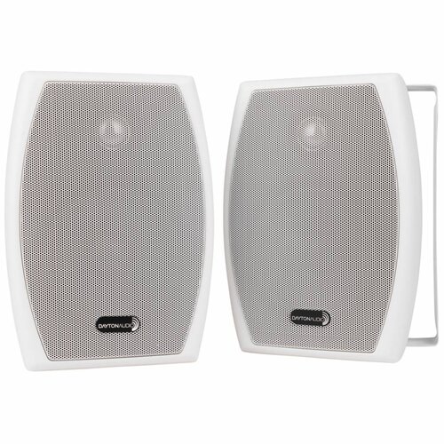Dayton Audio IO525WT 13.3cm 2-Way 70V Indoor/Outdoor Speaker Pair White