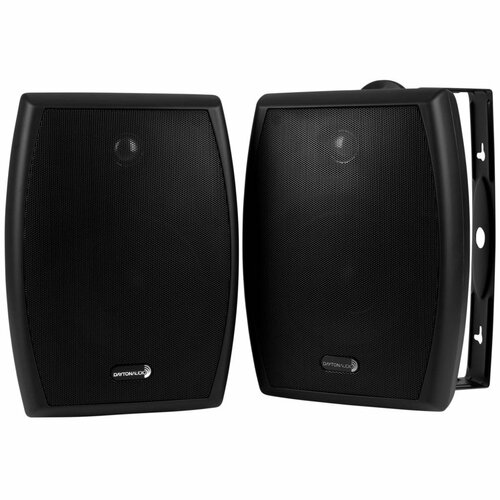 Dayton Audio IO655BT 16.5cm 2-Way 70V Indoor/Outdoor Speaker Pair Black