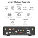 Arylic H50 Wireless Stereo HiFi Stereo Amplifier ES9023P Sabre DAC QCC3040 Bluetooth 5.2 aptX HD - Image 4