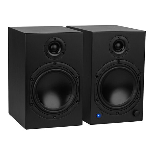 Dayton Audio M6-Black Active Bookshelf Speakers