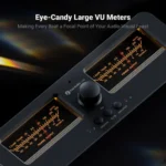 Fosi Audio LC30 Amplifier Speaker Switcher 2-In-2 Out Dual Analog VU Meter - Black - Image 3