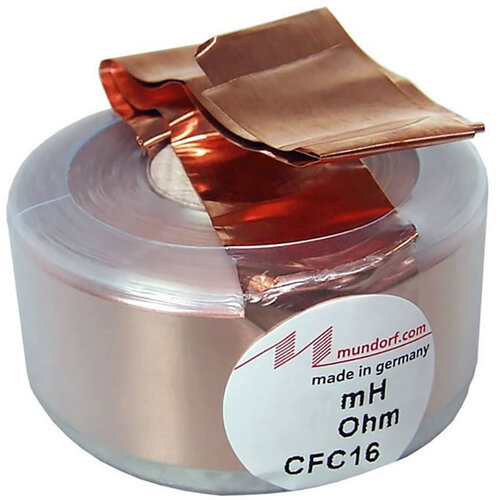 Mundorf CFC16-3,30 | 3,30 mH | 0,74 Ω | 2% | 16,5 AWG | MCoil Foil crossover coil