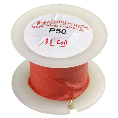 Mundorf P50-15 | 15 mH | 4,79 Ω | 3% | 24 AWG | MCoil Ferrite PipeCore crossover coil