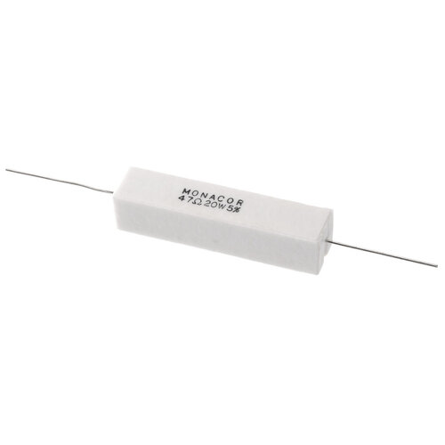 Sideloaded ERP image Monacor LSR-470/20 | 47 Ω | 20 W | 5% | High-Power Cement Resistor - Image 1