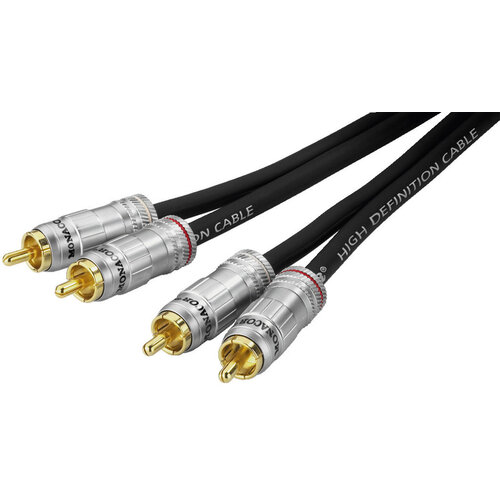 Monacor Professional Stereo Audio Connection Cable | 50 Ω