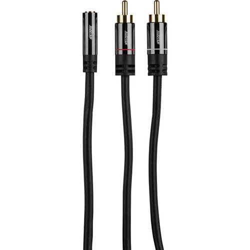 Audtek Y35SF-1 RCA Male to 1 3.5mm Stereo Female Jack