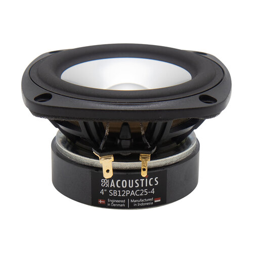 Sideloaded ERP image SB Acoustics SB12PAC25-4 4” Aluminium Cone Mid-range Woofer - Image 1