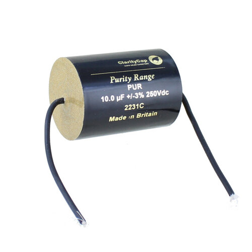 ClarityCap PUR10uH250Vdc | 10 µF | 3% | 250 V | PURITY 250V Capacitor