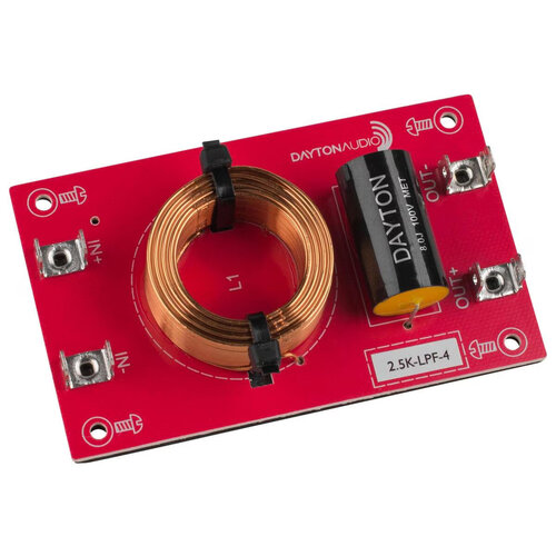 Dayton Audio Low Pass Speaker Crossover 12 dB/Octave, 4 Ohm Assembled crossover