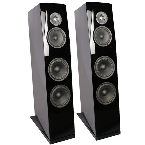 SB Acoustics SASANDU Black High-Gloss Tower Speaker Kit with TeXtreme drivers