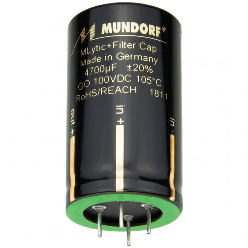 Sideloaded ERP image Mundorf MLGO+100-3300 | 3300 µF| 20% | 100 V Mlytic AG+ Power Capacitor - Image 1