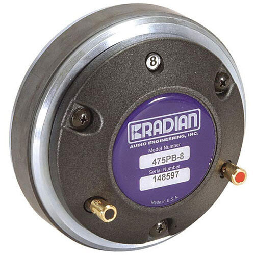 Radian Audio 475PB-8 Compression Driver with Aluminum Dia and Push Buttons