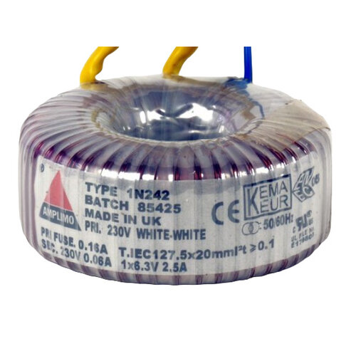 Sideloaded ERP image Amplimo 1N242 Power Transformer Tube Amplifier 30 VA | Secundair 230V / 6,3V - Image 1