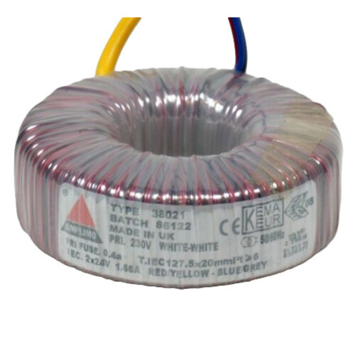 Sideloaded ERP image Amplimo 38021 80 VA | 2 x 24 V Toroidal Transformer - Image 1