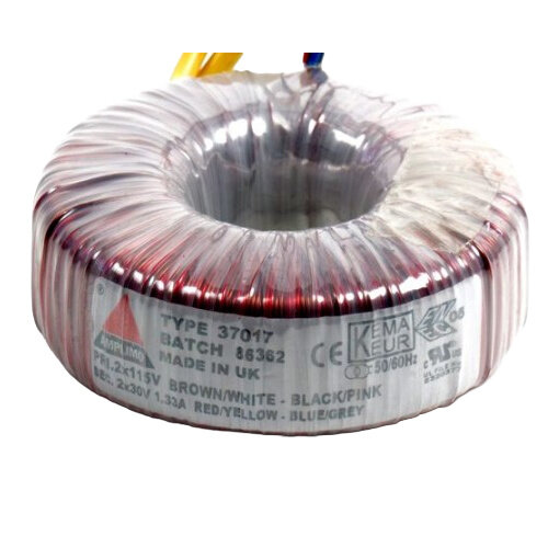 Sideloaded ERP image Amplimo 38017 80 VA | 2 x 30 V Toroidal Transformer - Image 1