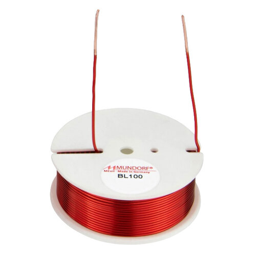 Mundorf BL100-0,47 | 0,47 mH | 0,32 Ω | 2% | 18 AWG | MCoil AirCore Baked Varnish Coil