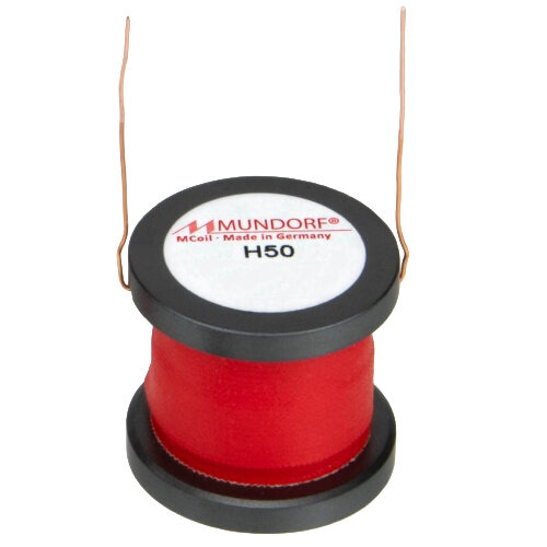 Sideloaded ERP image Mundorf H50-8,2 | 8,2 mH | 1,57 Ω | 3% | 24 AWG | MCoil Ferrite/Aronit DrumCore Coil - Image 1