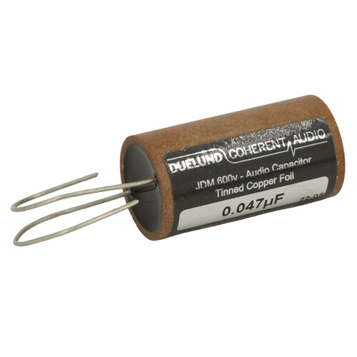 Duelund Coherent Audio JDM-CU-SN-600-0,033 | 0,033 µF | 10% | 600 V | JDM Tinned Copper Foil Bypass Capacitor