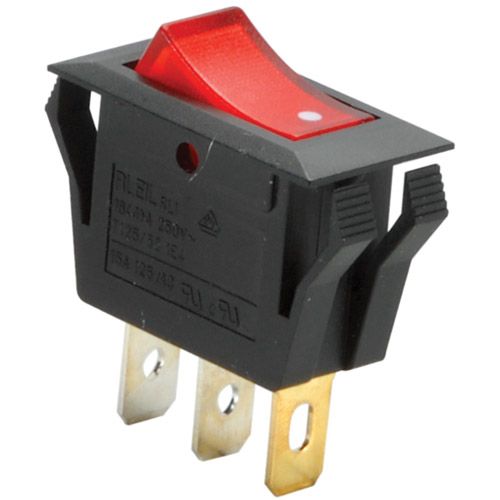 Sideloaded ERP image SPST Rocker Switch with Neon Lamp - Image 1