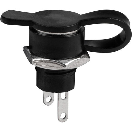 DC Coax/Barrel Jack 2.1 x 5.5mm Panel Mount with Protective Cap