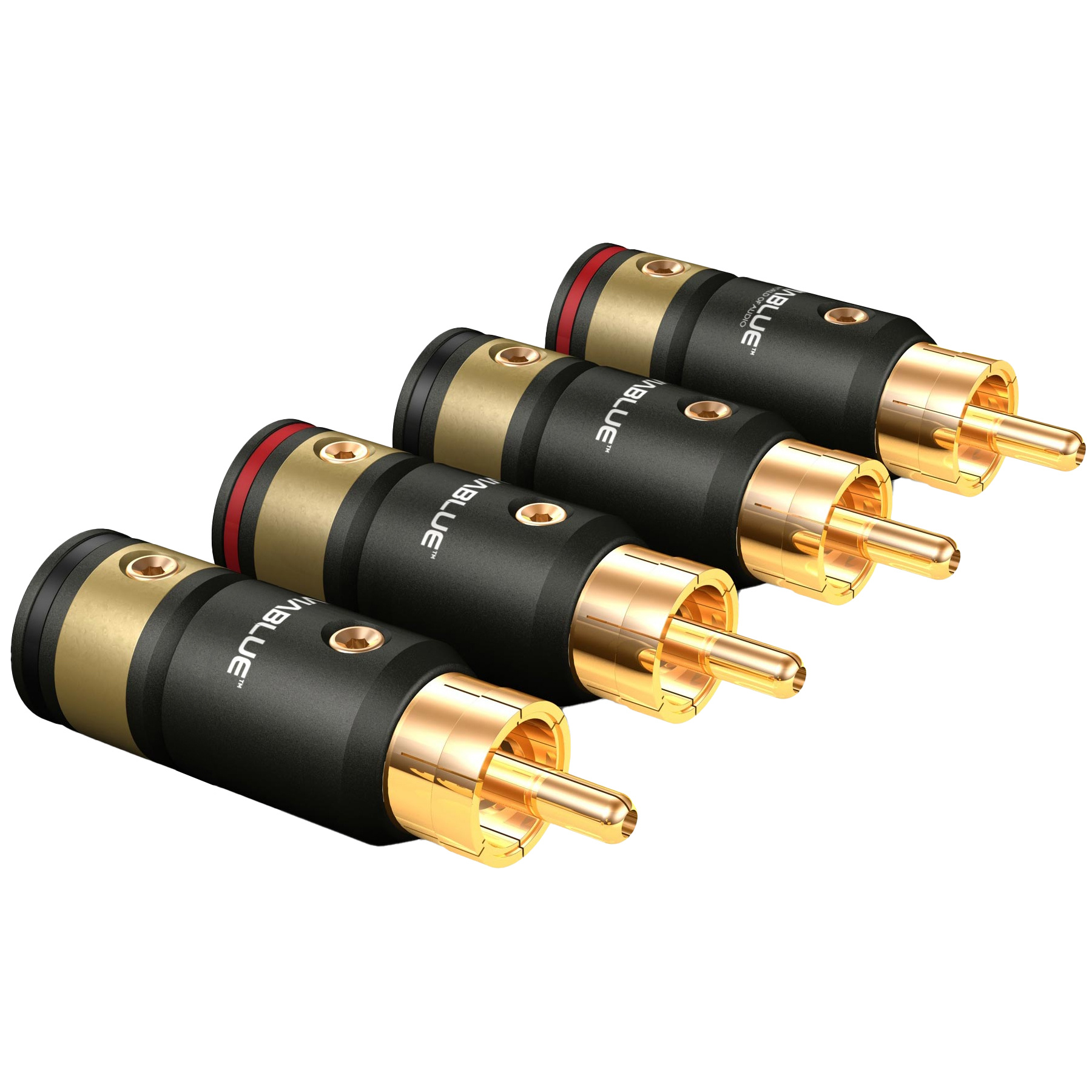 VIABLUE™ T8 RCA Plug Solder 2 pairs