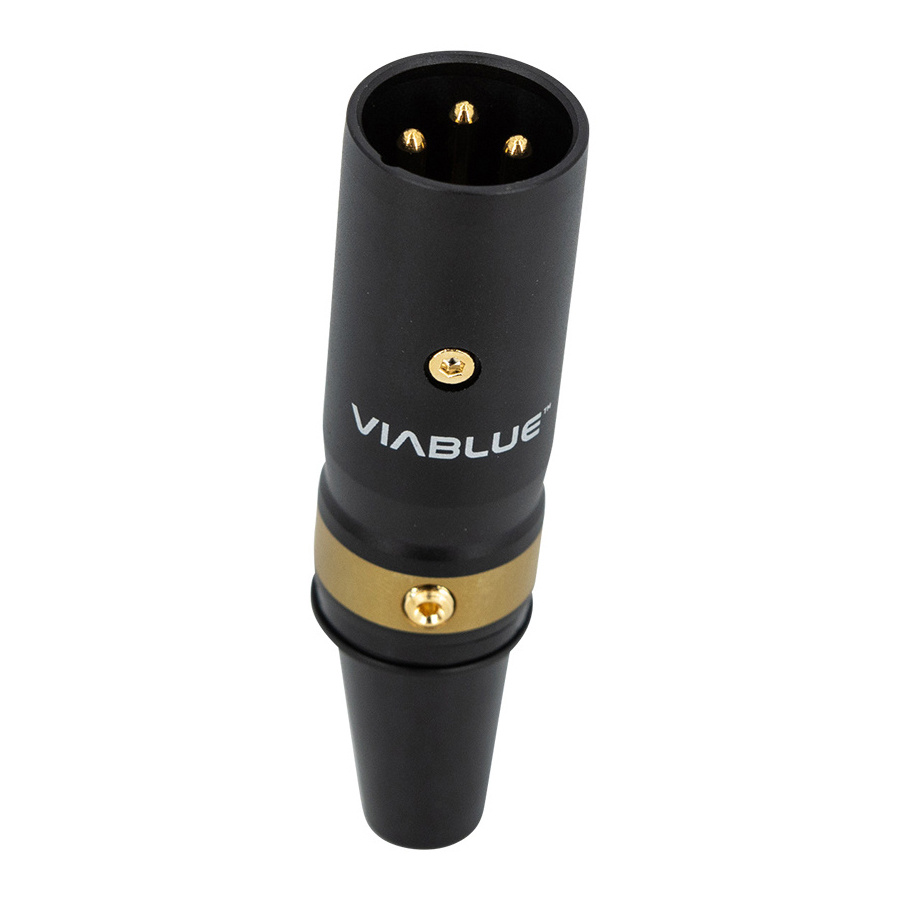 VIABLUE™ T8 XLR MALE Black 1 pc