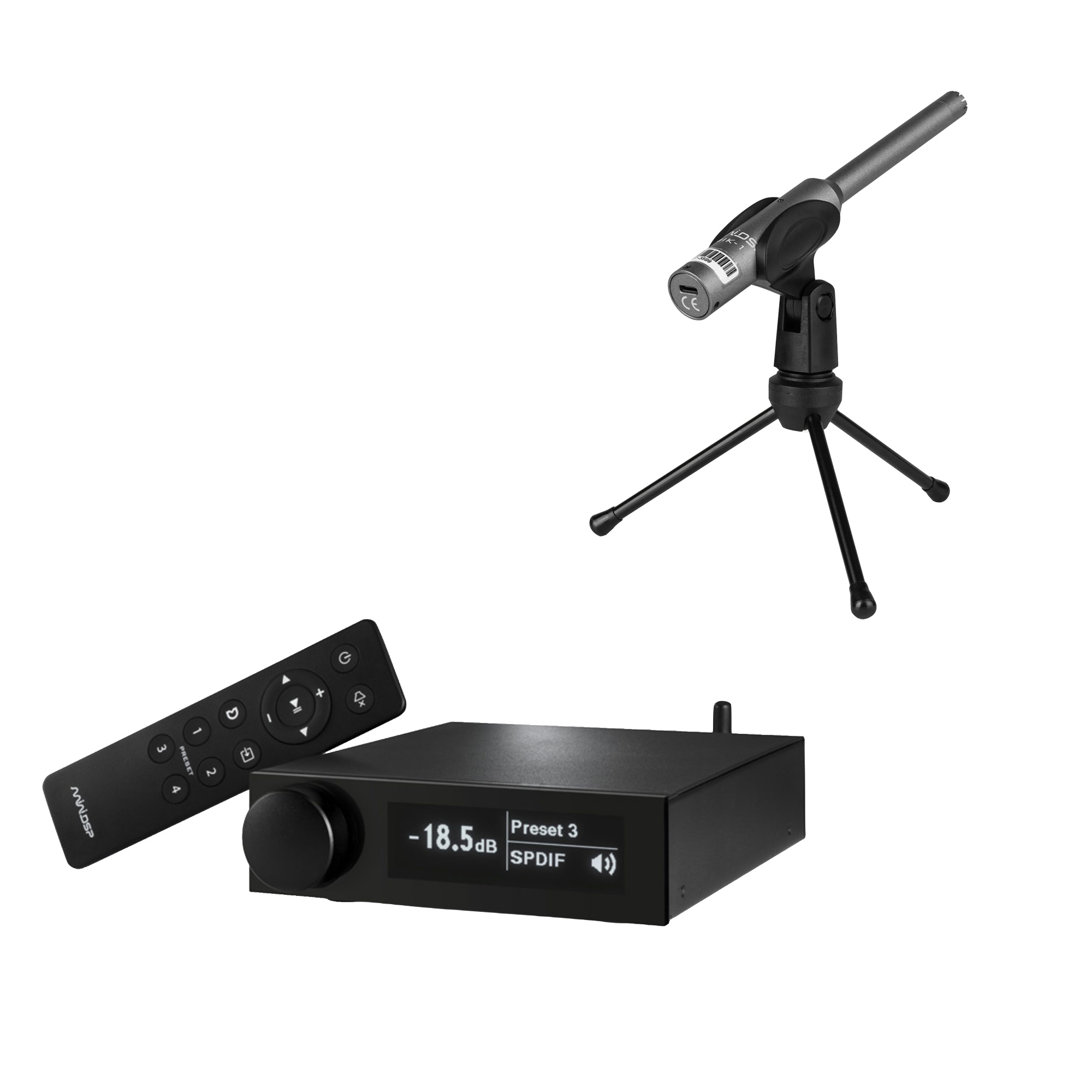 miniDSP Flex Digital + UMIK-1 Measurement Bundle – Digitale DSP Processor met USB Meetmicrofoon