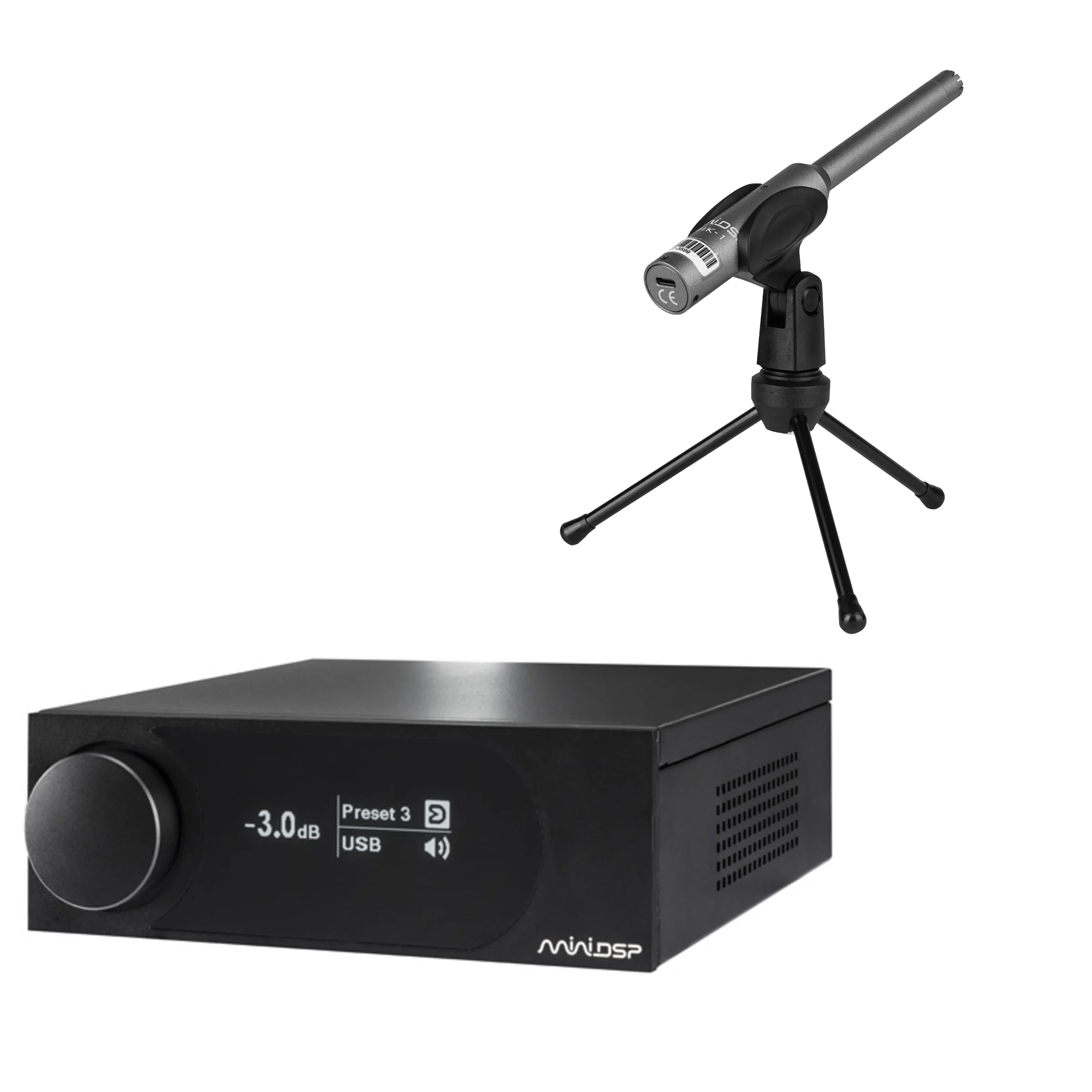 miniDSP SHD Power + UMIK-1 Measurement Bundle – Streaming DSP Versterker met USB Meetmicrofoon